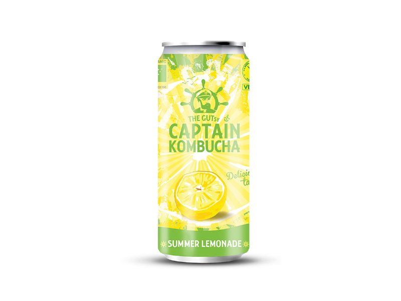 Kombucha The Gutsy Captain Summer Limonada Bio 250 ml