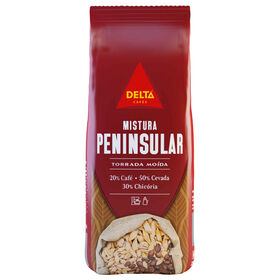 Bebida Cereais Cevada E Chicória Com Café Mistura Peninsular Torrada Moída Delta 220 gr
