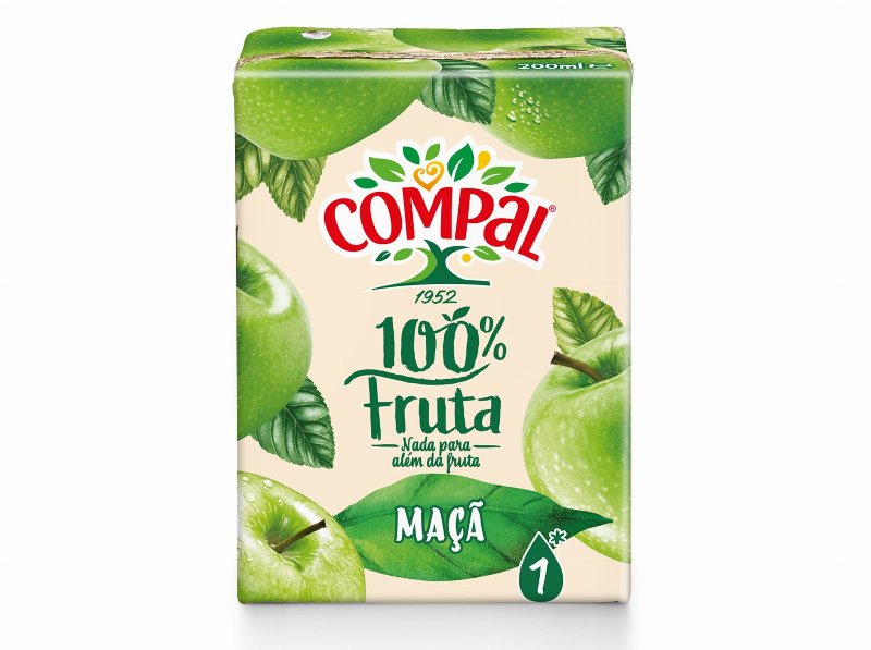 Sumo Compal 100% Maçã 0.20 l