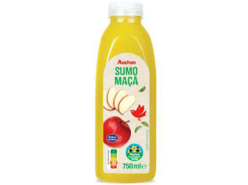 Sumo Maçã Auchan Cultivamos O Bom 750 ml