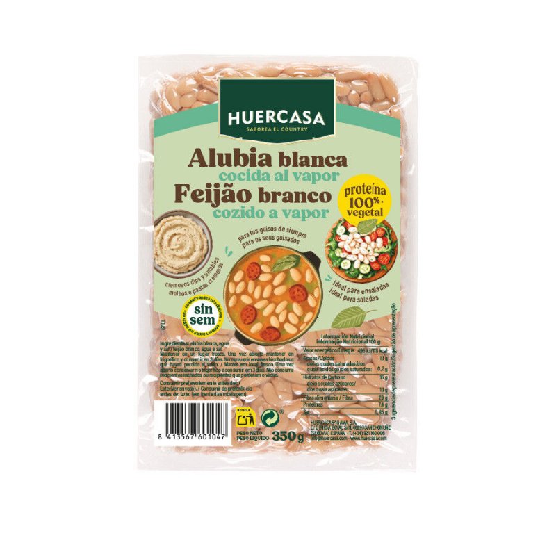Feijão Branco Cozido Vácuo Nossa Fruta E Legumes 0.35Kg