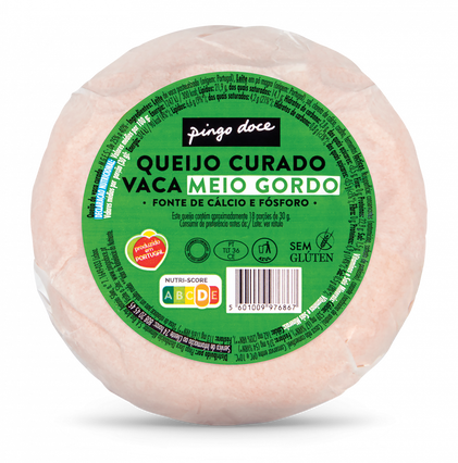 Queijo De Prato Meio Gordo Pingo Doce 0.5Kg
