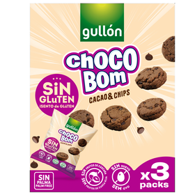 Bolachas De Chocolate Com Pepitas Sem Glúten Gullón 120 gr (3 Un)