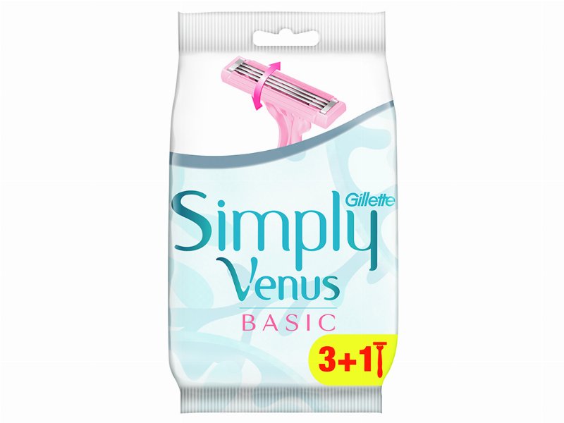 Máquina Depilatória Descartável Simply3 Basic Venus 4 Un