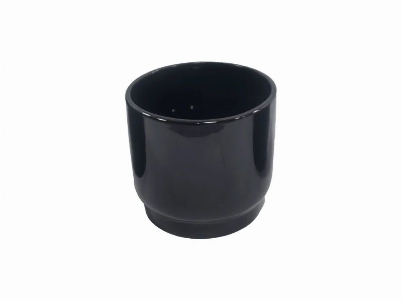 Vaso Cerâmica Gardenstar Preto Ø17Xa15Cm