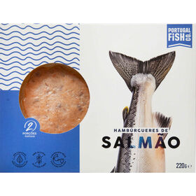 Hambúrguer De Salmão Congelado Portugal Fish 220 gr