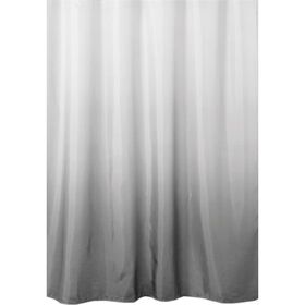 Cortina De Banho 180X200Cm Poliéster Cinza Claro Kasa