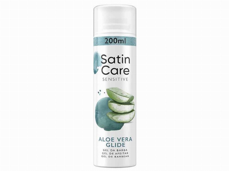Gel De Depilação Satin Care Com Aloé Vera Gillette 200 ml