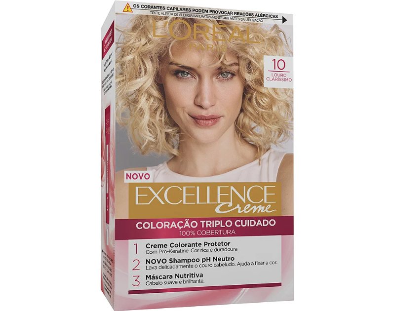 Coloração Excellence Nº10 Louro Aclarado