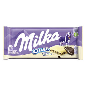 Tablete De Chocolate Branco Com Oreo Milka 100 gr