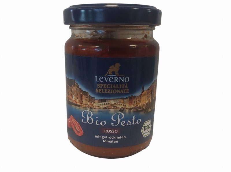 Pesto Vermelho Leverno C/Tomate Seco Bio 125 g