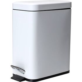 Balde Wc 5 l Retangular Cinza Kasa