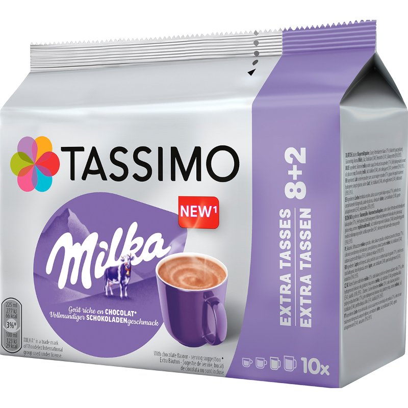 Chocolate Milka L'or Cápsulas 8+2 Unidades 10 cápsulas