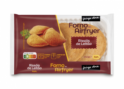 Rissóis De Leitão Fré-Fritos Congelados Pingo Doce 0.34Kg