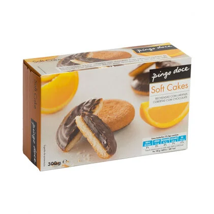 Bolachas Cobertas Com Chocolate E Recheio De Laranja Pingo Doce 0.3Kg