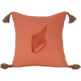 Almofada 45X45Cm Laranja Búzio Kasa