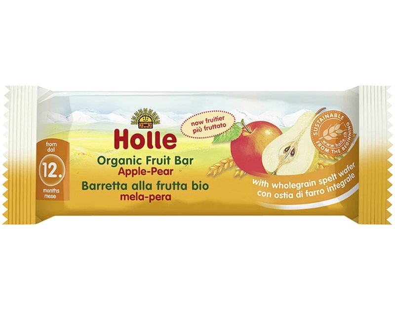 Barra Bio Holle Maçã E Pera 12M 25 g