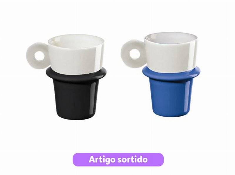 Chávena De Café Actuel Porcelana Empilhável 25 cl Cores Sortidas