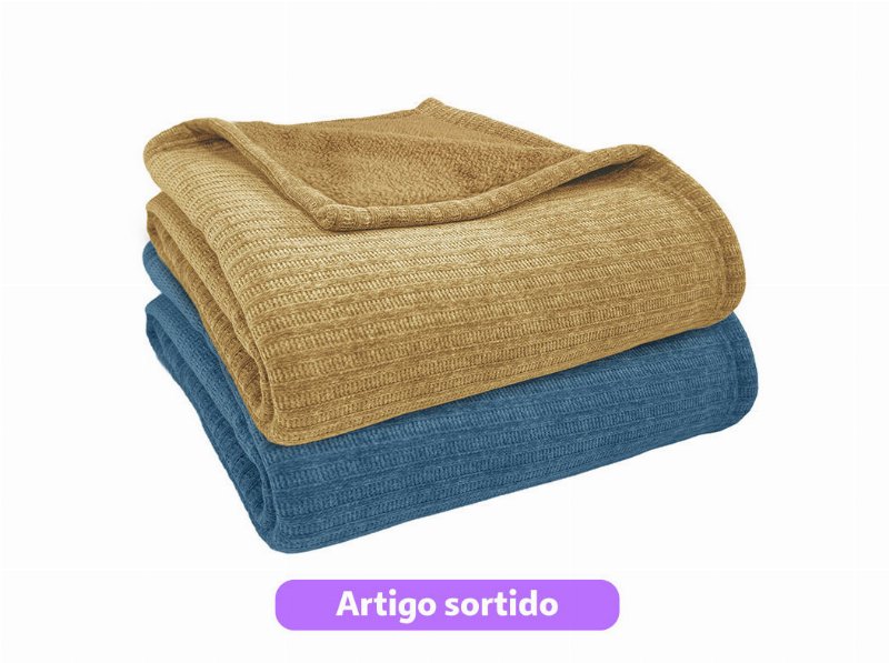Cobertor Chenille Actuel Brumes 220 g 240X220Cm Cores Sortidas