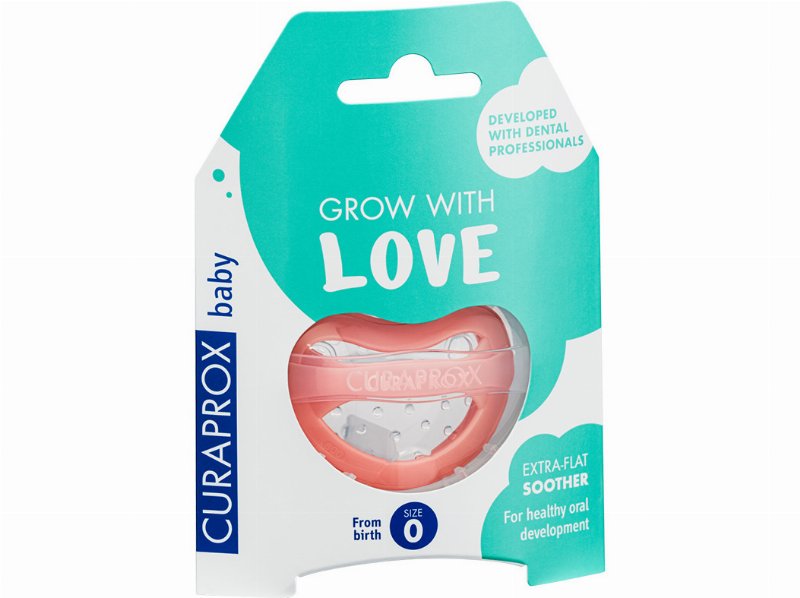 Chupetas Curaprox Baby Coral Tam 0