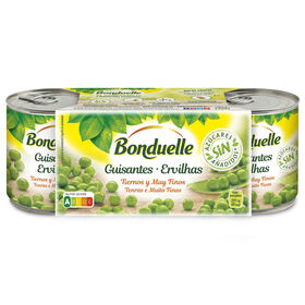 Ervilhas Lata Sem Glúten Bonduelle 3 X 140 gr (Peso Escorrido 3 X 75 gr)
