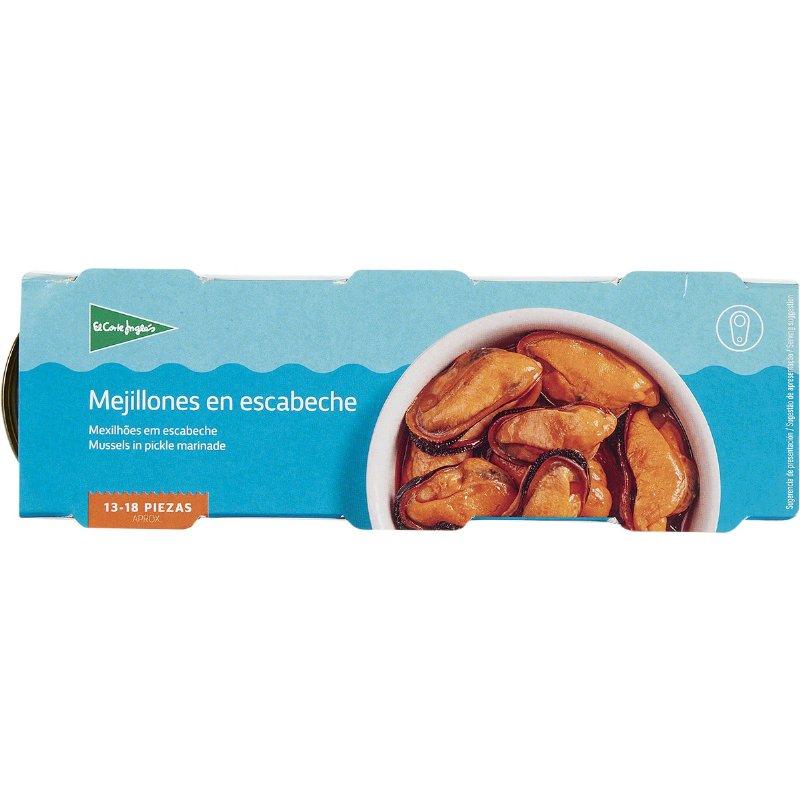Mexilhões Em Escabeche 13-18 Unidades Pack 3 129 g