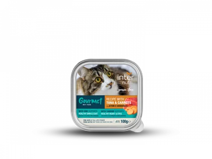 Comida Húmida Para Gato Com Atum E Cenoura Internutri 0.1Kg