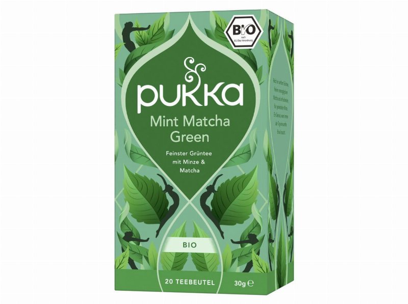 Chá Bio Pukka Matcha Menta 20 Saq