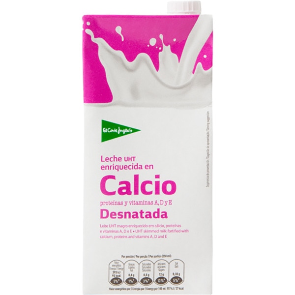 Leite Magro Enriquecido Com Cálcio