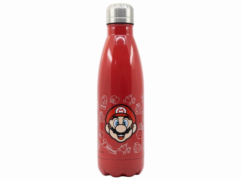 Garrafa Aço Inox Super Mario