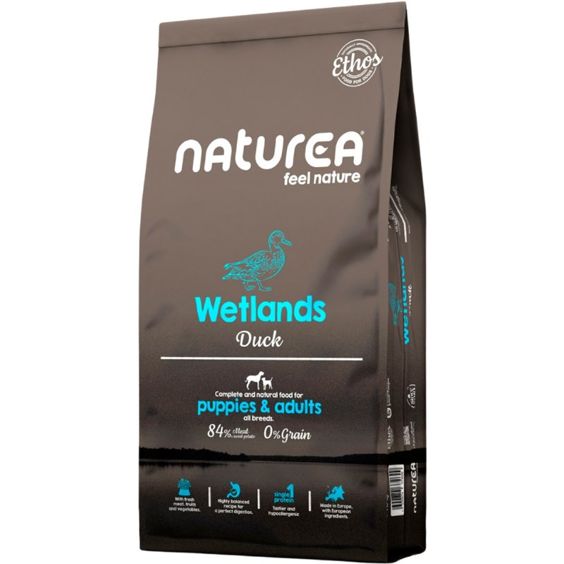 Alimento Seco Para Cão Adulto E Pequeno Wetlands Sabor Pato 10 kg