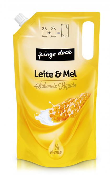 Sabonete Líquido Recarga Leite E Mel Pingo Doce 1L