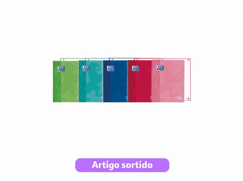 Caderno Espiral Oxford A4 Pautado School Classic Cores Sortidas