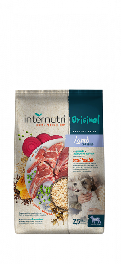 Comida Seca Para Cão Original Cordeiro Internutri 2.5Kg