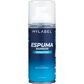 Espuma De Barbear Sensitive Mylabel 100 ml