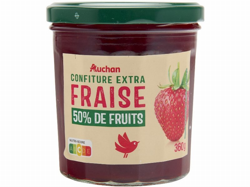 Doce Auchan Extra 50% Frutos Morango 360 g