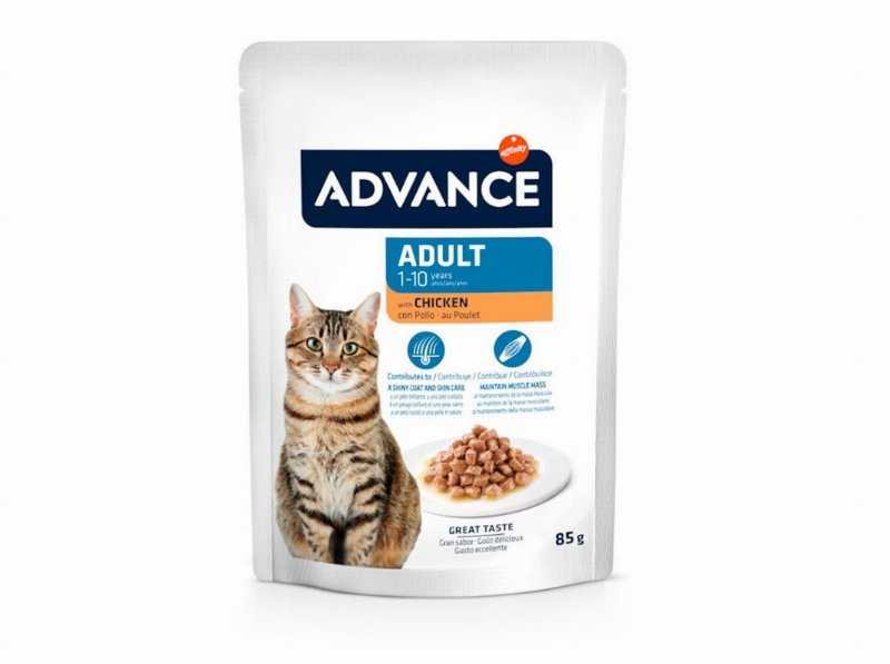 Comida Húmida Gato Advance Adulto Frango 85 g