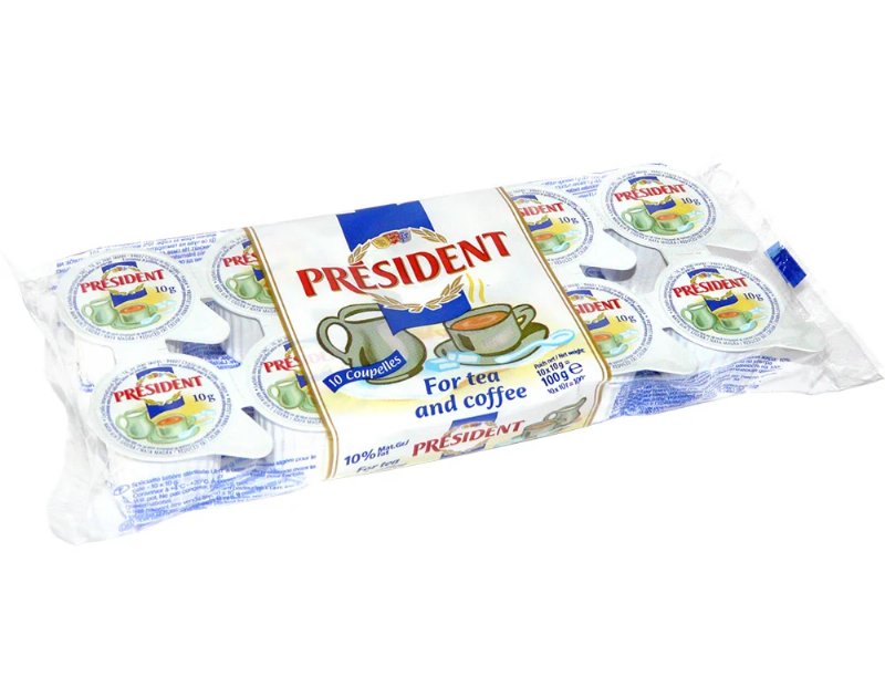 Natas President Para Café Individuais 10X10 g