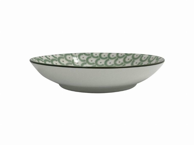 Prato Sopa Porcelana Actuel Botanic Verde 20Cm