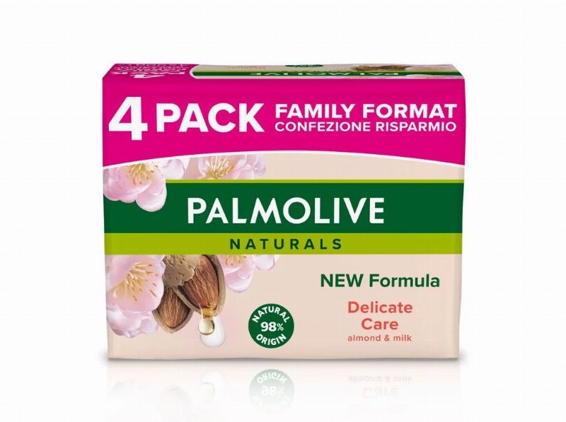 Sabonete Sólido Naturals Hidratante Leite De Amêndoas Palmolive 4X90 gr