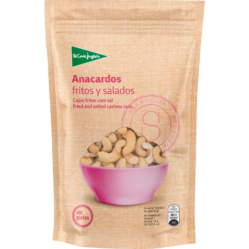 Cajus Fritos Com Sal Sem Glúten 150 g