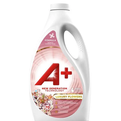 Detergente Máquina Roupa Líquido Luxury Flowers A+ 70Dos
