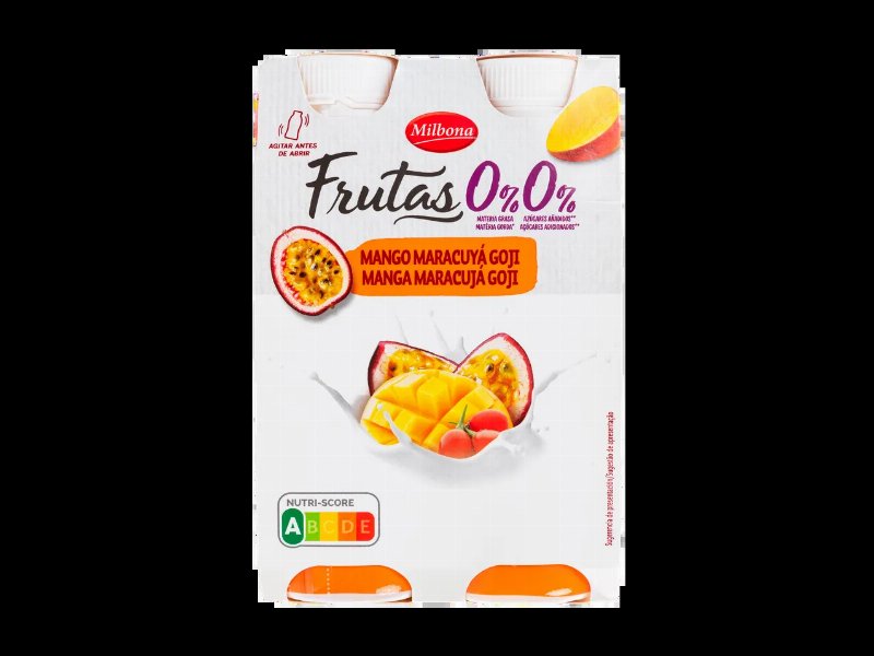 Iogurte Líquido Magro 0% 0% Manga, Maracujá E Goji
