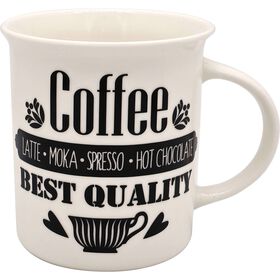 Caneca 320 ml Coffee Branca Kasa