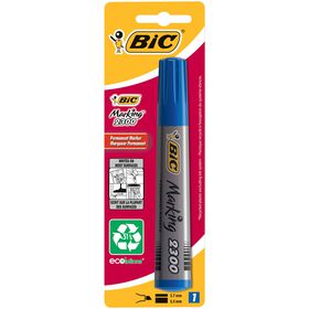 Marcador Permamente De Tinta Azul Bic