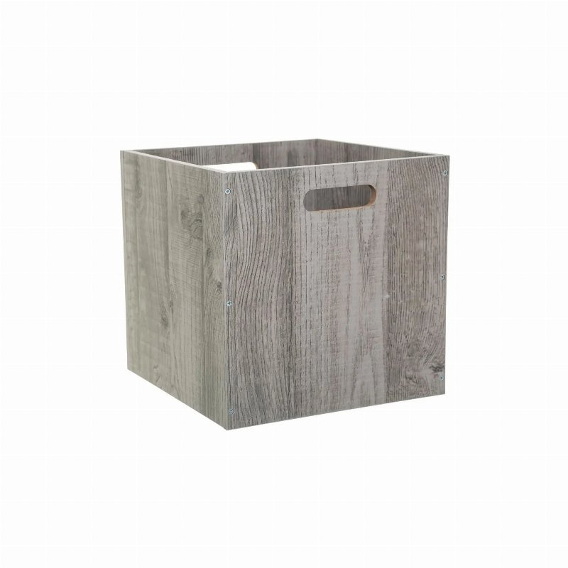Hkh Cubo Arrumação Madeira Cinza