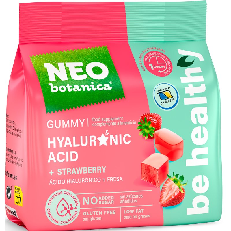 Gomas Ácido Hialurónico E Morango 90 g