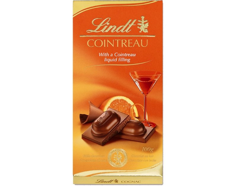 Chocolate Lindt Tablete Licor Cointreau 100 g