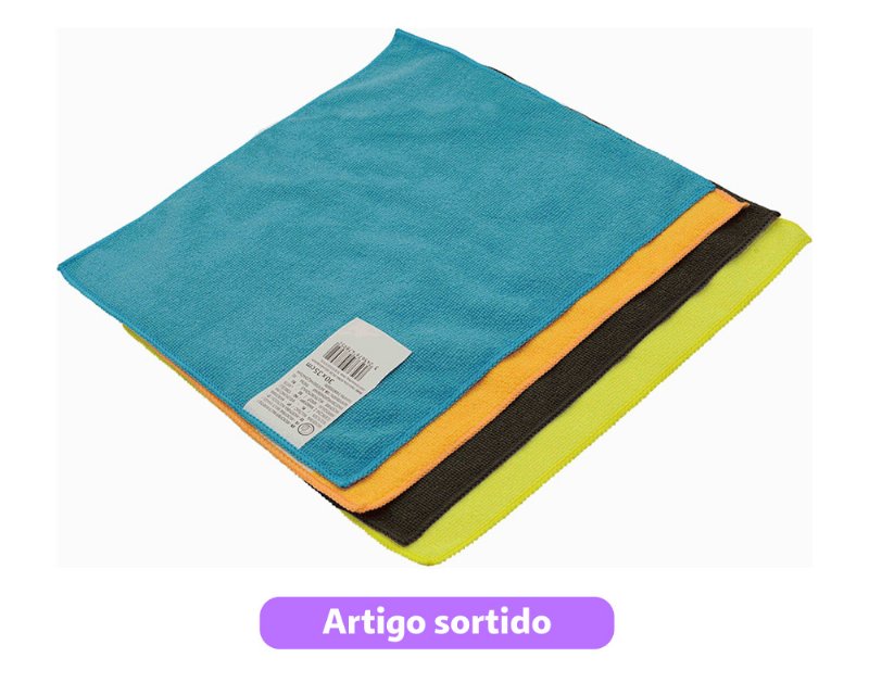 Pano Polegar Microfibras 30X35Cm Cores Sortidas