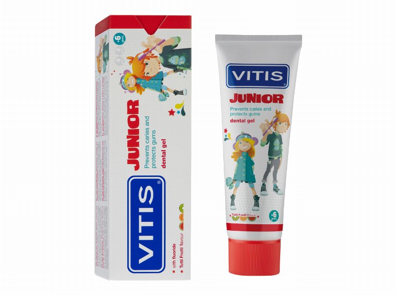 Gel Vitis Dentifrico Júnior Tutti Fruti 6-12 Anos 75 ml